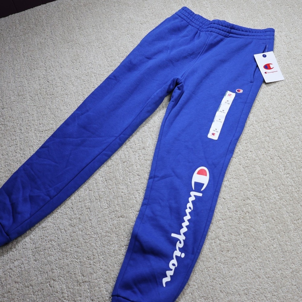 Champion Kids Signature Fleece Joggers Surf Web Blue M 10/12 C935KB7001-STB-M